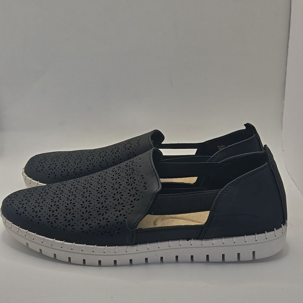 Easy Street Megafresh Comfort Slip-On Flat Shoes Sz 11 Comfy Support Walkers - Picture 7 of 12
